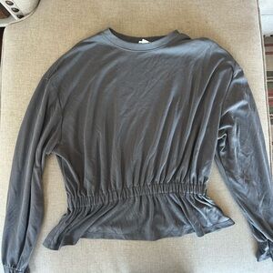 a new day Charcoal Long Sleeve Top